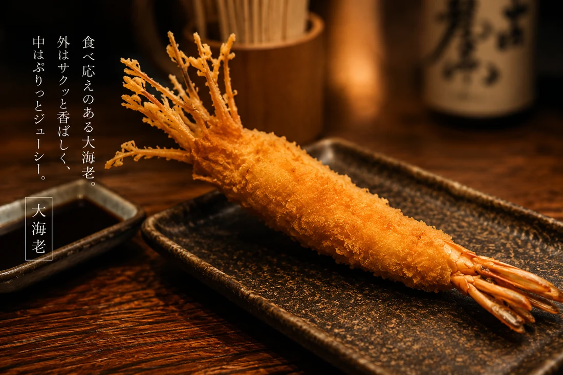 大海老の串揚げ